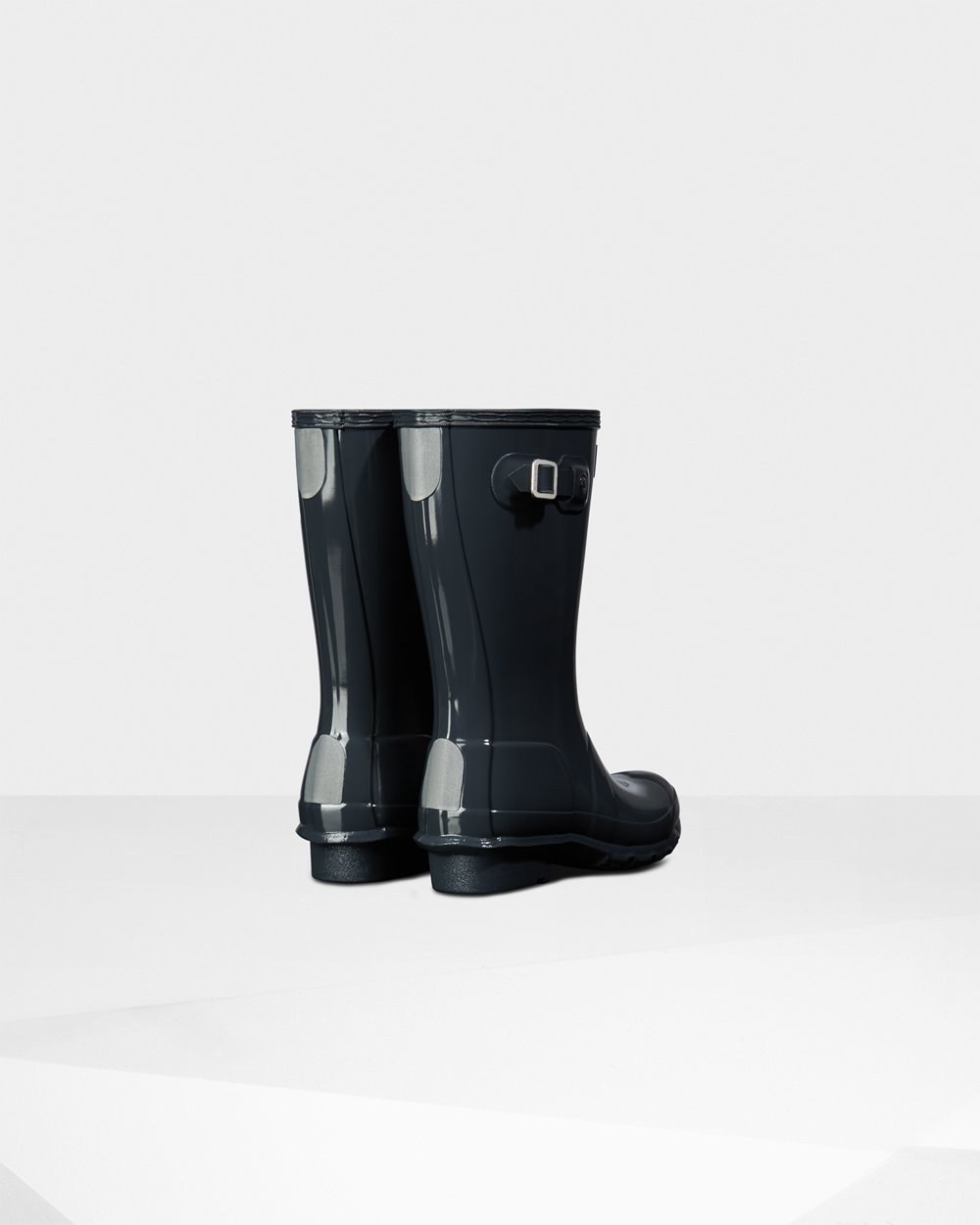 Botas de Lluvia Hunter Niños - Original Big Gloss - Grises - FZPIDSX-58